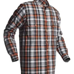 Husqvarna Blouse Grijs-oranje Katoen Xxl