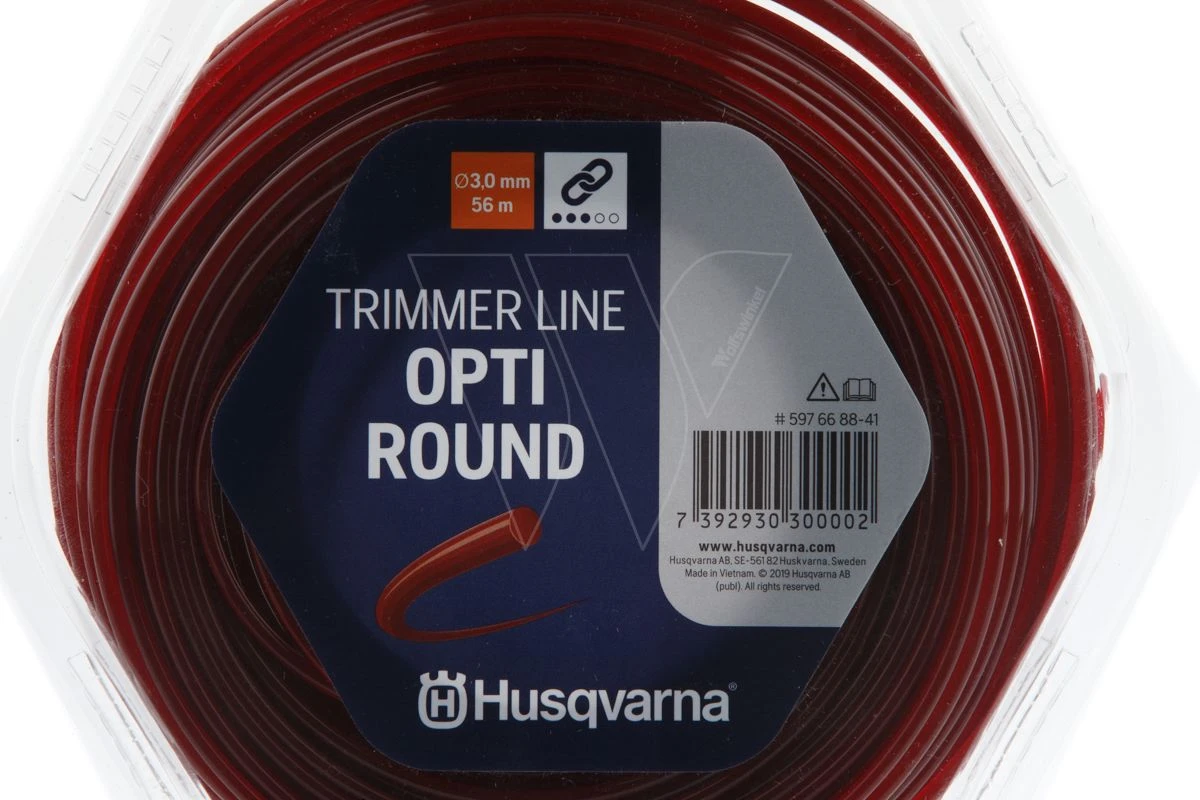 Husqvarna Opti Round ø3.0mm 56m Rood 3 Husqvarna Opti Round ø3.0mm 56m Rood